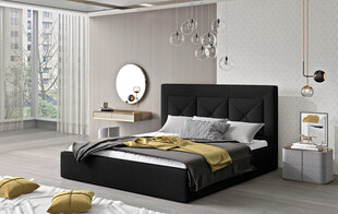 Sänky NORE Cloe 20, 160x200 cm, musta hinta ja tiedot | Sängyt | hobbyhall.fi
