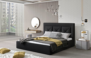 Sänky NORE Cloe 23, 160x200 cm, musta hinta ja tiedot | Sängyt | hobbyhall.fi