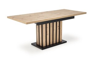 Pöytä Halmar Lamello, ruskea/musta hinta ja tiedot | Ruokapöydät | hobbyhall.fi