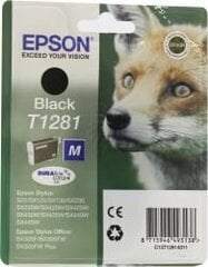 Epson alkuperäinen muste c13t12814022, t1281, musta hinta ja tiedot | Mustekasetit | hobbyhall.fi