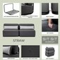 2-istuttava sohva, Staw, harmaa hinta ja tiedot | Puutarhakalusteet | hobbyhall.fi