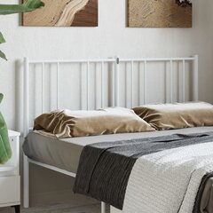 vidaXL Metallinen sängynpääty valkoinen 120 cm hinta ja tiedot | Sängyt | hobbyhall.fi