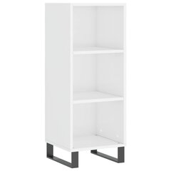 vidaXL Senkki korkeakiilto valkoinen 34,5x32,5x90 cm tekninen puu hinta ja tiedot | Olohuoneen kaapit ja lipastot | hobbyhall.fi