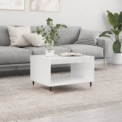 vidaXL Sohvapöytä valkoinen 60x50x40 cm tekninen puu hinta ja tiedot | Sohvapöydät | hobbyhall.fi