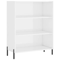 vidaXL Hyllykaappi valkoinen 69,5x32,5x90 cm tekninen puu hinta ja tiedot | Olohuoneen kaapit ja lipastot | hobbyhall.fi