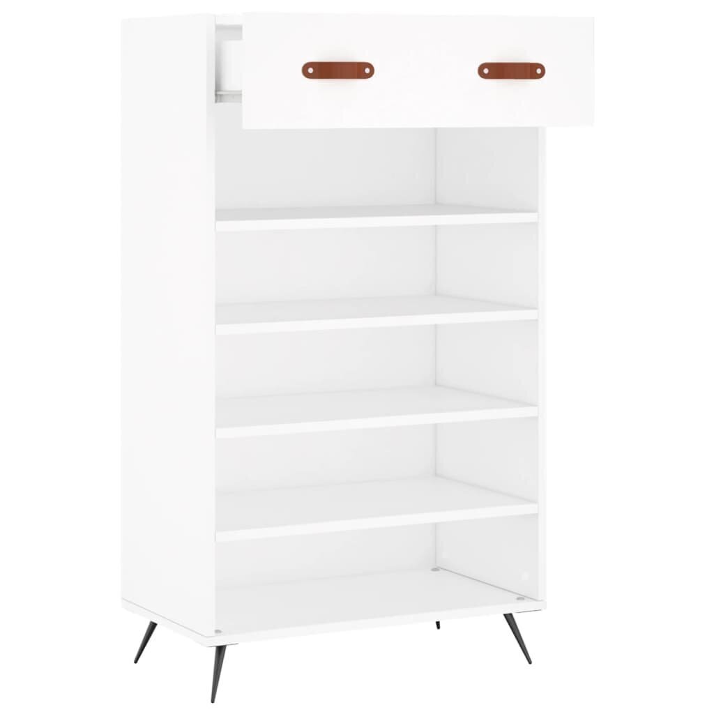 vidaXL Kenkäkaappi valkoinen 60x35x105 cm tekninen puu hinta ja tiedot | Kenkäkaapit ja -hyllyt | hobbyhall.fi