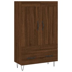 vidaXL Kaappi ruskea tammi 69,5x31x115 cm tekninen puu hinta ja tiedot | Lipastot | hobbyhall.fi