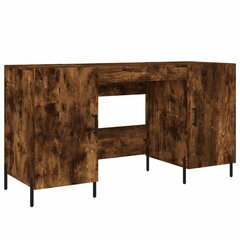 vidaXL Työpöytä savutammi 140x50x75 cm tekninen puu hinta ja tiedot | Tietokonepöydät ja työpöydät | hobbyhall.fi