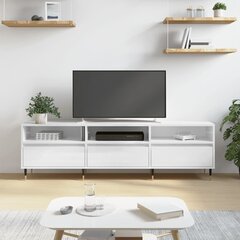 vidaXL TV-taso korkeakiilto valkoinen 150x30x44,5 cm tekninen puu hinta ja tiedot | TV-tasot | hobbyhall.fi