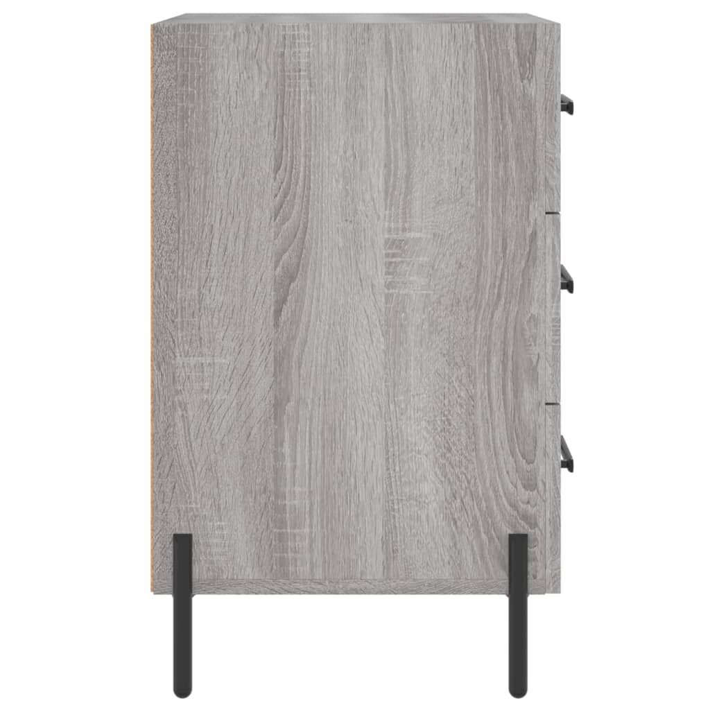 vidaXL Yöpöytä harmaa Sonoma 40x40x66 cm tekninen puu hinta ja tiedot | Yöpöydät | hobbyhall.fi