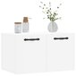 vidaXL Seinäkaappi valkoinen 60x36,5x35 cm tekninen puu hinta ja tiedot | Kylpyhuonekaapit | hobbyhall.fi