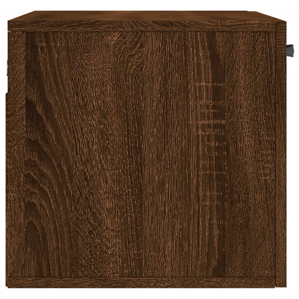vidaXL Seinäkaappi ruskea tammi 60x36,5x35 cm tekninen puu hinta ja tiedot | Kylpyhuonekaapit | hobbyhall.fi