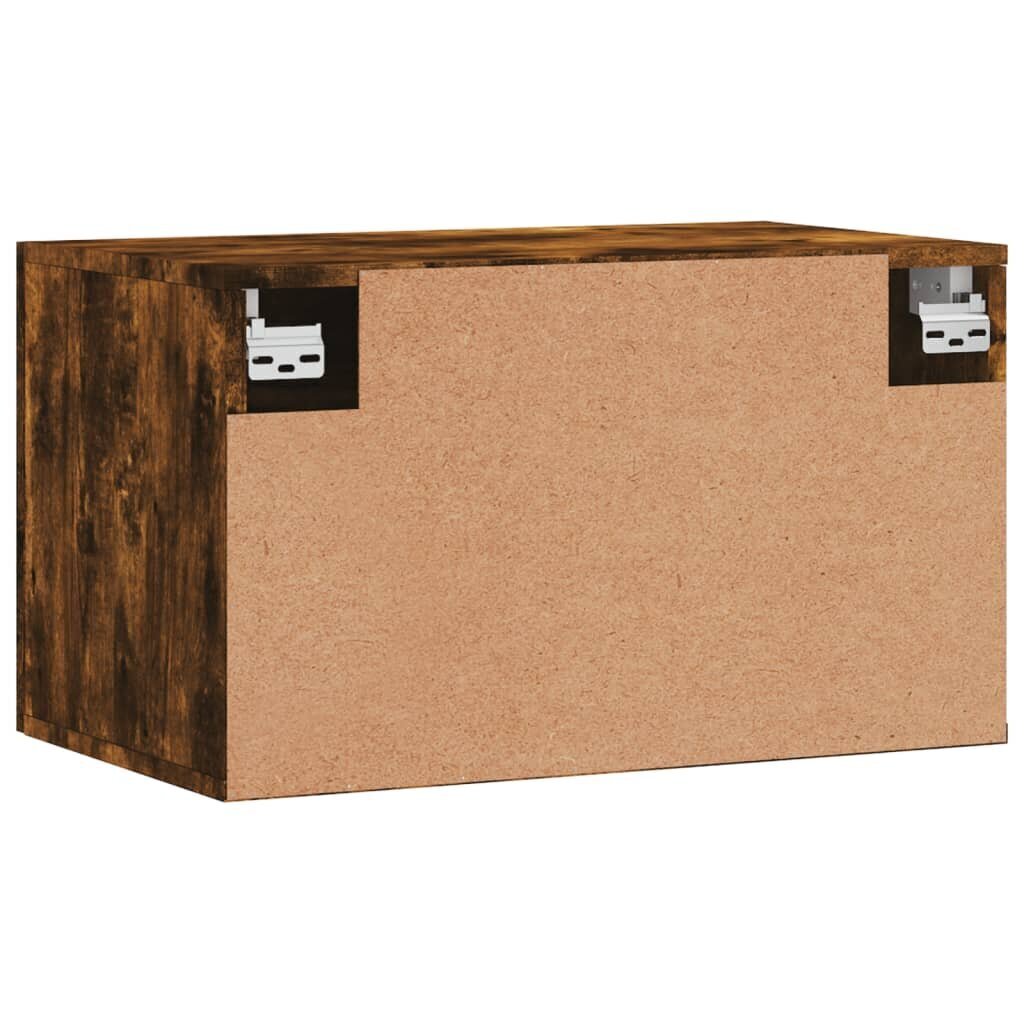 vidaXL Seinäkaappi savutammi 60x36,5x35 cm tekninen puu hinta ja tiedot | Kylpyhuonekaapit | hobbyhall.fi