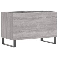 vidaXL LP-levyjen säilytyskaappi harmaa Sonoma 74,5x38x48 cm puu hinta ja tiedot | Olohuoneen kaapit ja lipastot | hobbyhall.fi