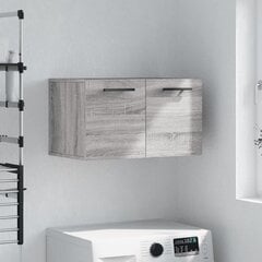 vidaXL Seinäkaappi harmaa Sonoma 60x36,5x35 cm tekninen puu hinta ja tiedot | Kylpyhuonekaapit | hobbyhall.fi