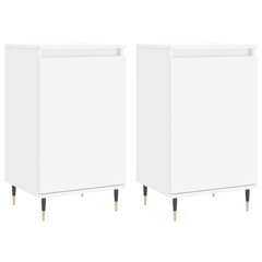 vidaXL Senkit 2 kpl valkoinen 40x35x70 cm tekninen puu hinta ja tiedot | Olohuoneen kaapit ja lipastot | hobbyhall.fi