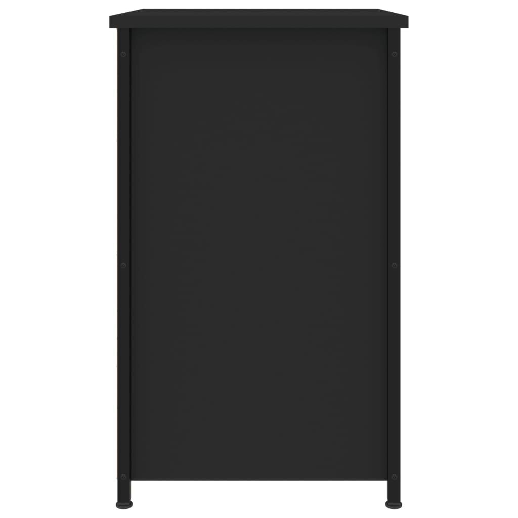 vidaXL Yöpöydät 2 kpl musta 40x36x60 cm tekninen puu hinta ja tiedot | Yöpöydät | hobbyhall.fi