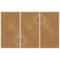 vidaXL Puutarhaseinäkoristeet 3kpl 105x55 cm corten teräs aurinkokuvio hinta ja tiedot | Sisustustuotteet | hobbyhall.fi