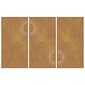 vidaXL Puutarhaseinäkoristeet 3kpl 105x55 cm corten teräs aurinkokuvio hinta ja tiedot | Sisustustuotteet | hobbyhall.fi