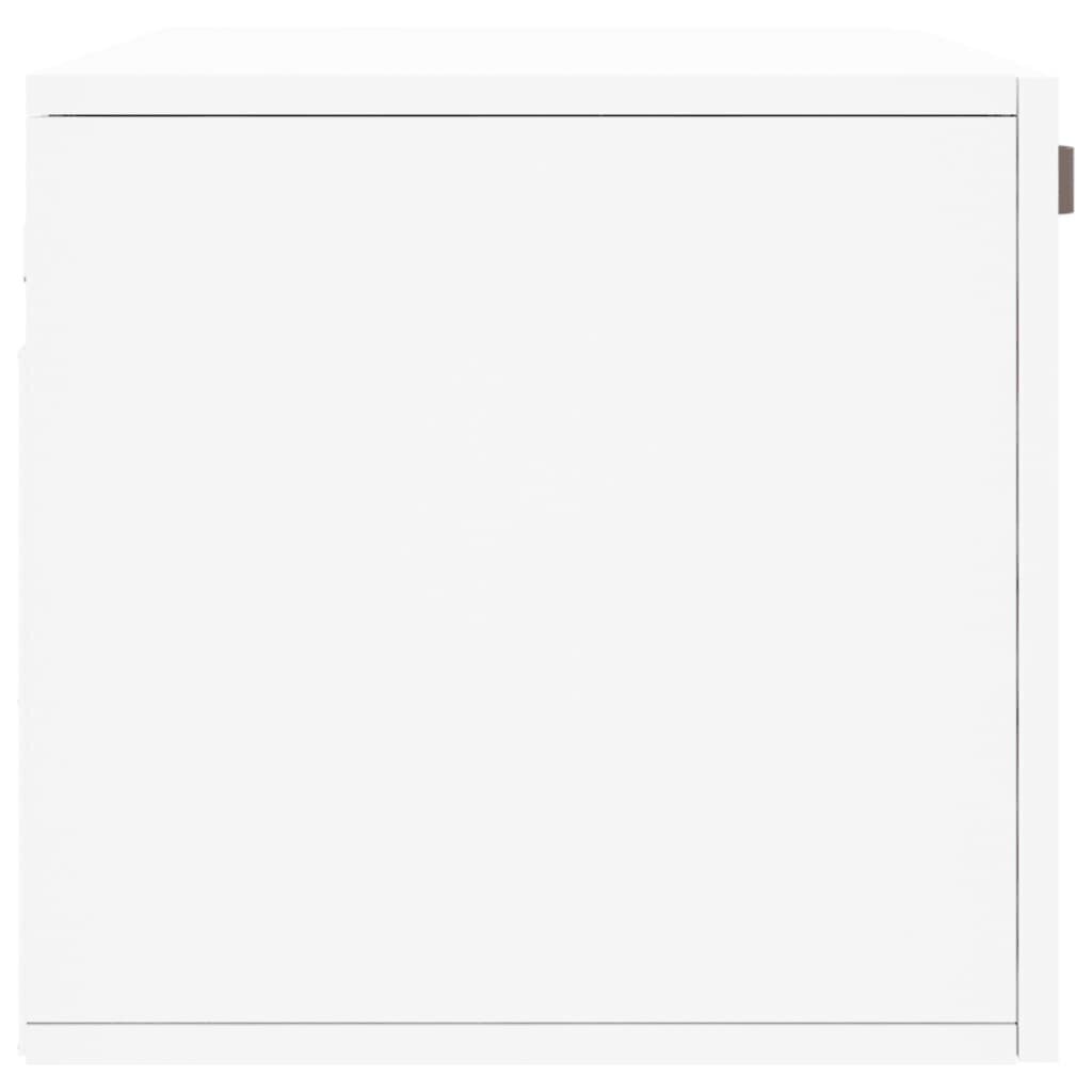 vidaXL Seinäkaappi valkoinen 80x36,5x35 cm tekninen puu hinta ja tiedot | Olohuoneen kaapit ja lipastot | hobbyhall.fi