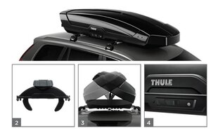 Kattoteline Thule Motion XT XL, musta hinta ja tiedot | Suksiboksit | hobbyhall.fi