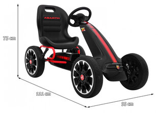 Gokart ABARTH minikartti, musta hinta ja tiedot | Poikien lelut | hobbyhall.fi