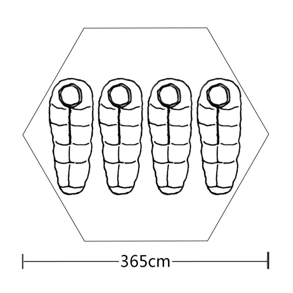 vidaXL 4-hengen Teltta Vihreä hinta ja tiedot | Teltat | hobbyhall.fi