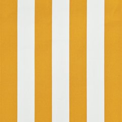 vidaXL Sisäänkelattava markiisi 350x150 cm keltainen ja valkoinen hinta ja tiedot | Aurinkovarjot ja markiisit | hobbyhall.fi