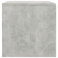 vidaXL Yöpöytä betoninharmaa 40x30x30 cm lastulevy hinta ja tiedot | Yöpöydät | hobbyhall.fi