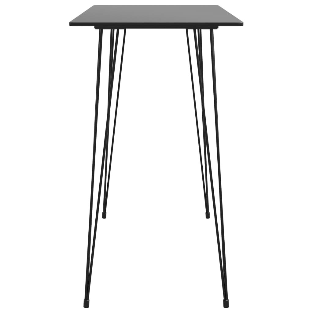 vidaXL Baaripöytä musta 120x60x105 cm hinta ja tiedot | Ruokapöydät | hobbyhall.fi