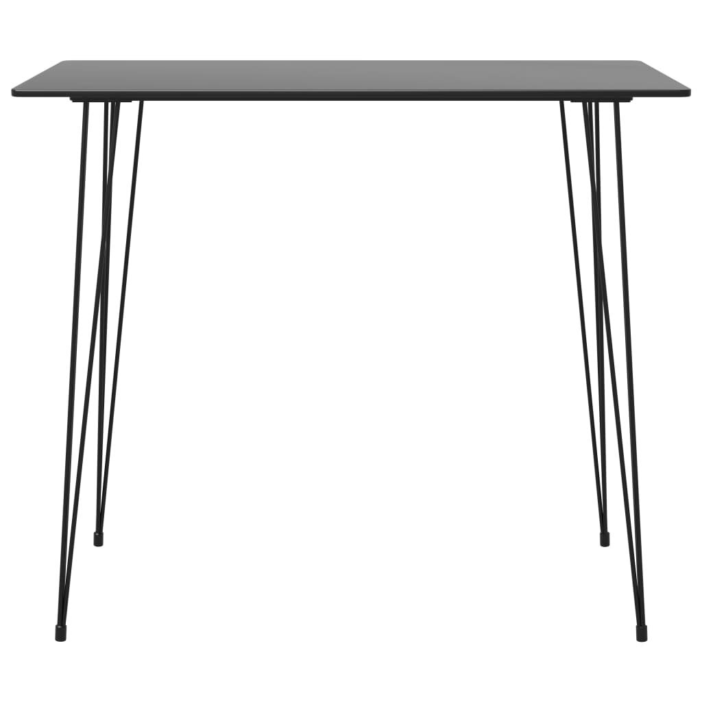 vidaXL Baaripöytä musta 120x60x105 cm hinta ja tiedot | Ruokapöydät | hobbyhall.fi