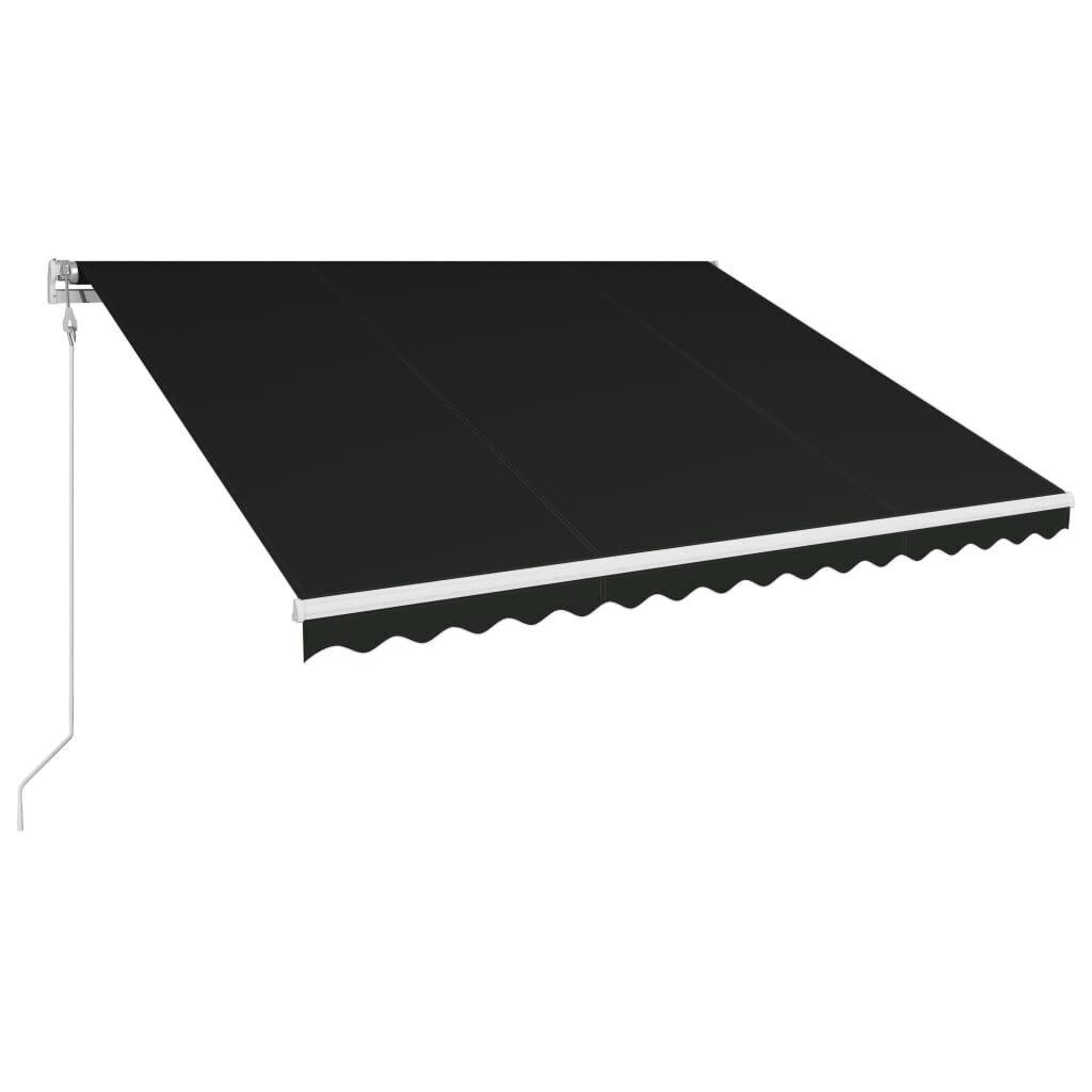 vidaXL Automaattisesti sisäänkelattava markiisi 450x300 cm antrasiitti hinta ja tiedot | Aurinkovarjot ja markiisit | hobbyhall.fi