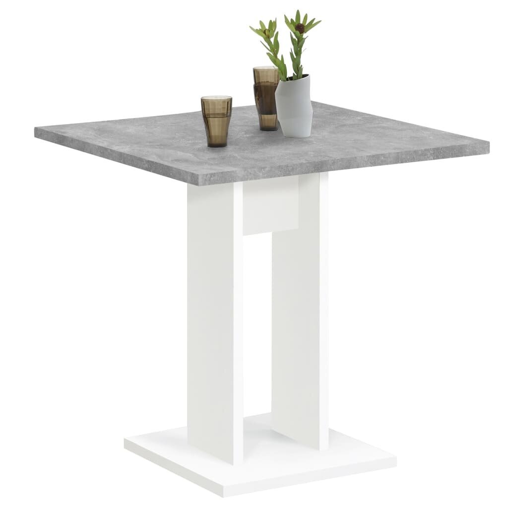 FMD Ruokapöytä 70 cm betoninharmaa ja valkoinen hinta ja tiedot | Ruokapöydät | hobbyhall.fi