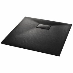 vidaXL Suihkualusta 90x90 cm SMC musta hinta ja tiedot | Suihkualtaat | hobbyhall.fi