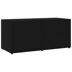 vidaXL TV-taso musta 80x34x36 cm lastulevy hinta ja tiedot | TV-tasot | hobbyhall.fi