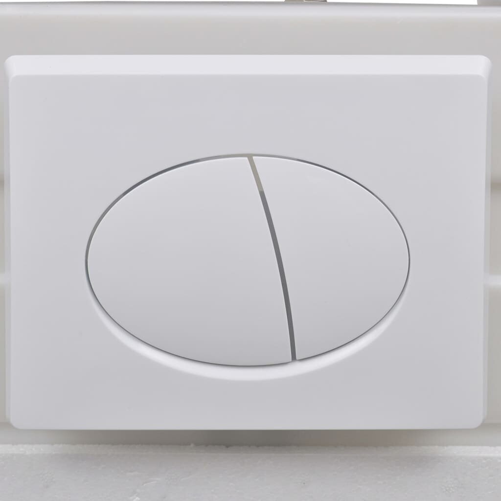 vidaXL Seinäkiinnitettävä WC piilotetulla säiliöllä keraami valkoinen hinta ja tiedot | WC-istuimet | hobbyhall.fi