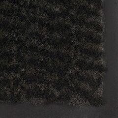 vidaXL Kuramatto suorakulmainen nukkapinta 80x120 cm musta hinta ja tiedot | Ovimatot | hobbyhall.fi