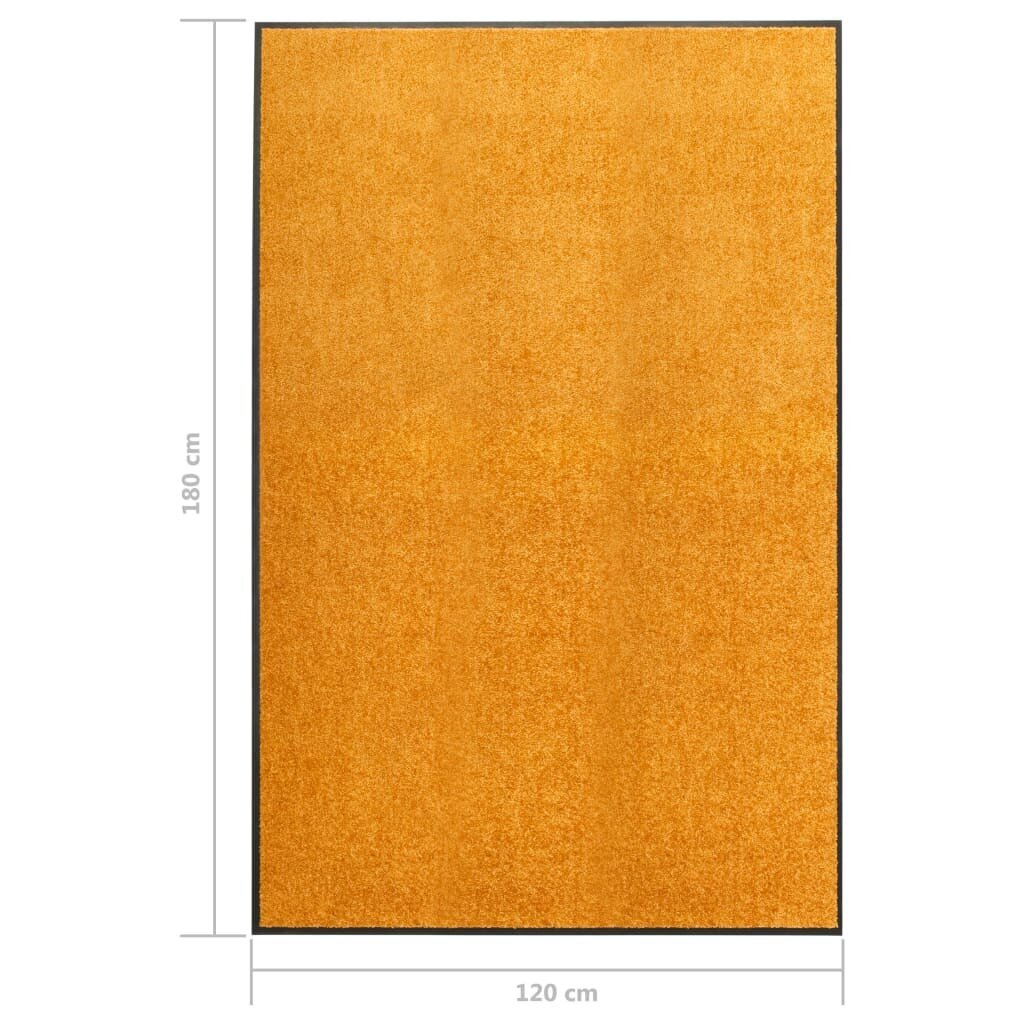 vidaXL Ovimatto pestävä oranssi 120x180 cm hinta ja tiedot | Ovimatot | hobbyhall.fi