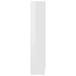 vidaXL Kirjahylly korkeakiilto valkoinen 82,5x30,5x150 cm lastulevy hinta ja tiedot | Hyllyt | hobbyhall.fi