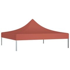 vidaXL Juhlateltan katto 3x3 m terrakotta 270 g/m² hinta ja tiedot | Puutarhapaviljongit | hobbyhall.fi