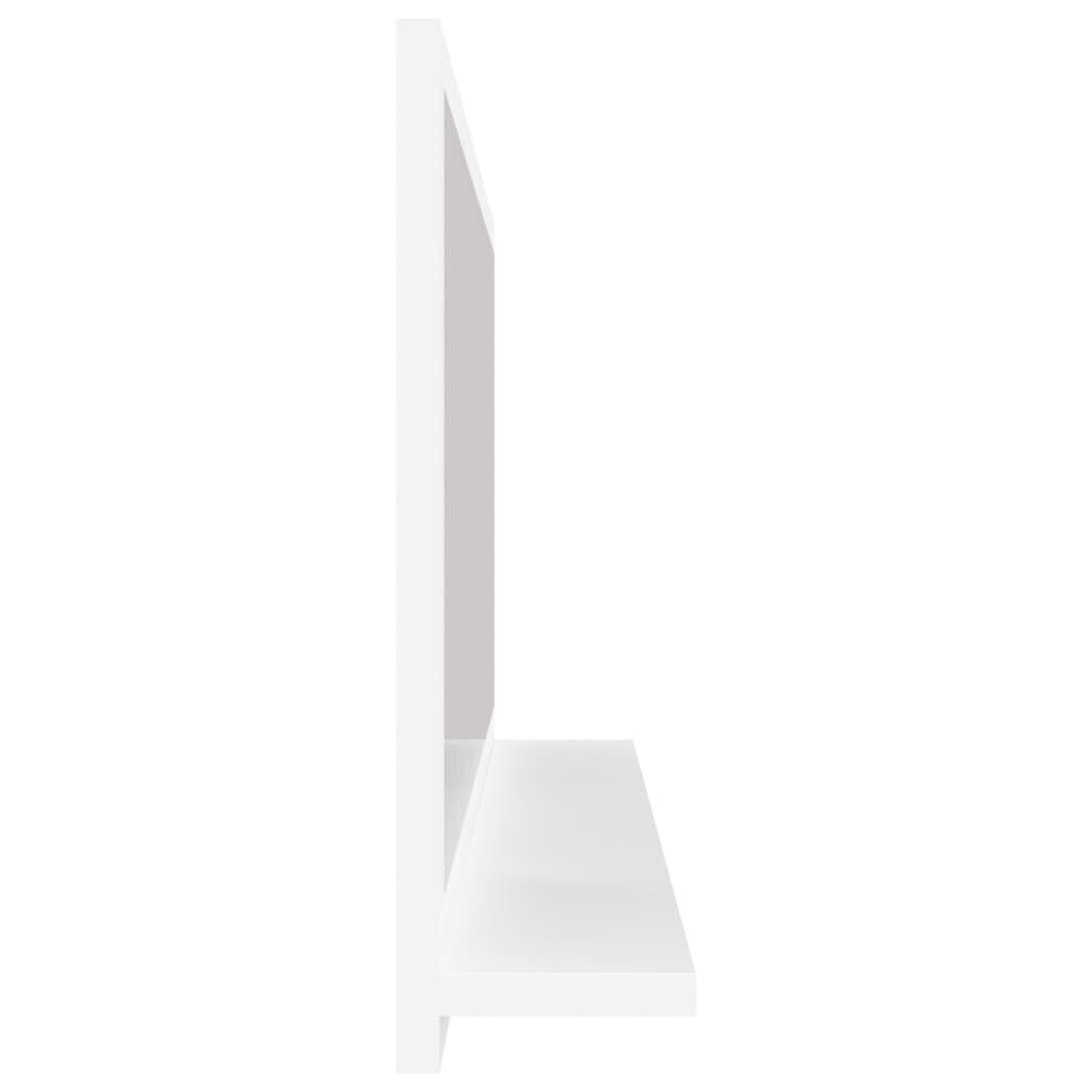 vidaXL Kylpyhuonepeili valkoinen 80x10,5x37 cm lastulevy hinta ja tiedot | Kylpyhuonepeilit | hobbyhall.fi