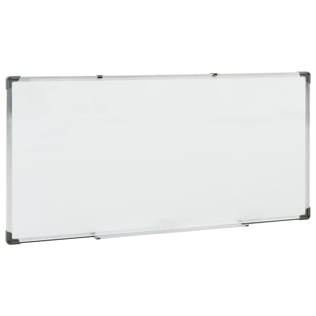 vidaXL Magneettinen tussitaulu valkoinen 110x60 cm teräs hinta ja tiedot | Toimistotarvikkeet | hobbyhall.fi