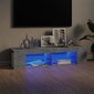 vidaXL TV-taso LED-valoilla betoninharmaa 135x39x30 cm hinta ja tiedot | TV-tasot | hobbyhall.fi