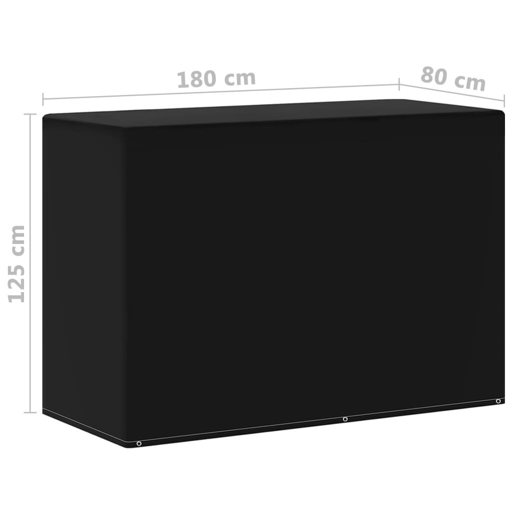 vidaXL Puutarhakalustesuojat 2kpl 6 silmukkaa grilleille 180x80x125 cm hinta ja tiedot | Huonekalujen päälliset | hobbyhall.fi