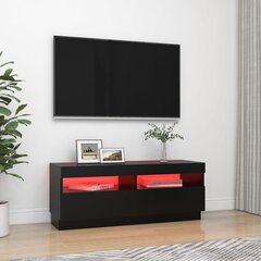 vidaXL TV-taso LED-valoilla musta 100x35x40 cm hinta ja tiedot | TV-tasot | hobbyhall.fi