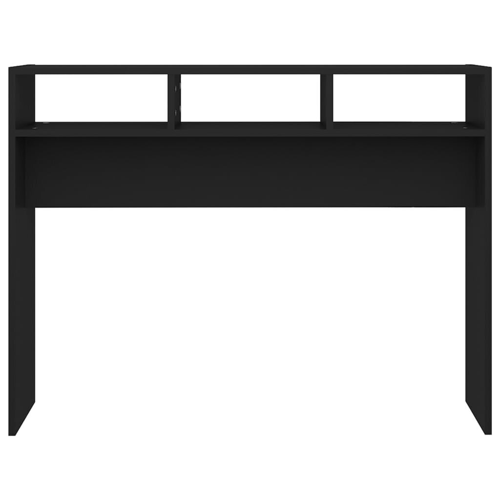 vidaXL Konsolipöytä musta 105x30x80 cm lastulevy hinta ja tiedot | Sivupöydät | hobbyhall.fi