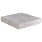 vidaXL Kelluvat seinähyllyt 4 kpl betoninharmaa 23x23,5x3,8 cm MDF hinta ja tiedot | Hyllyt | hobbyhall.fi