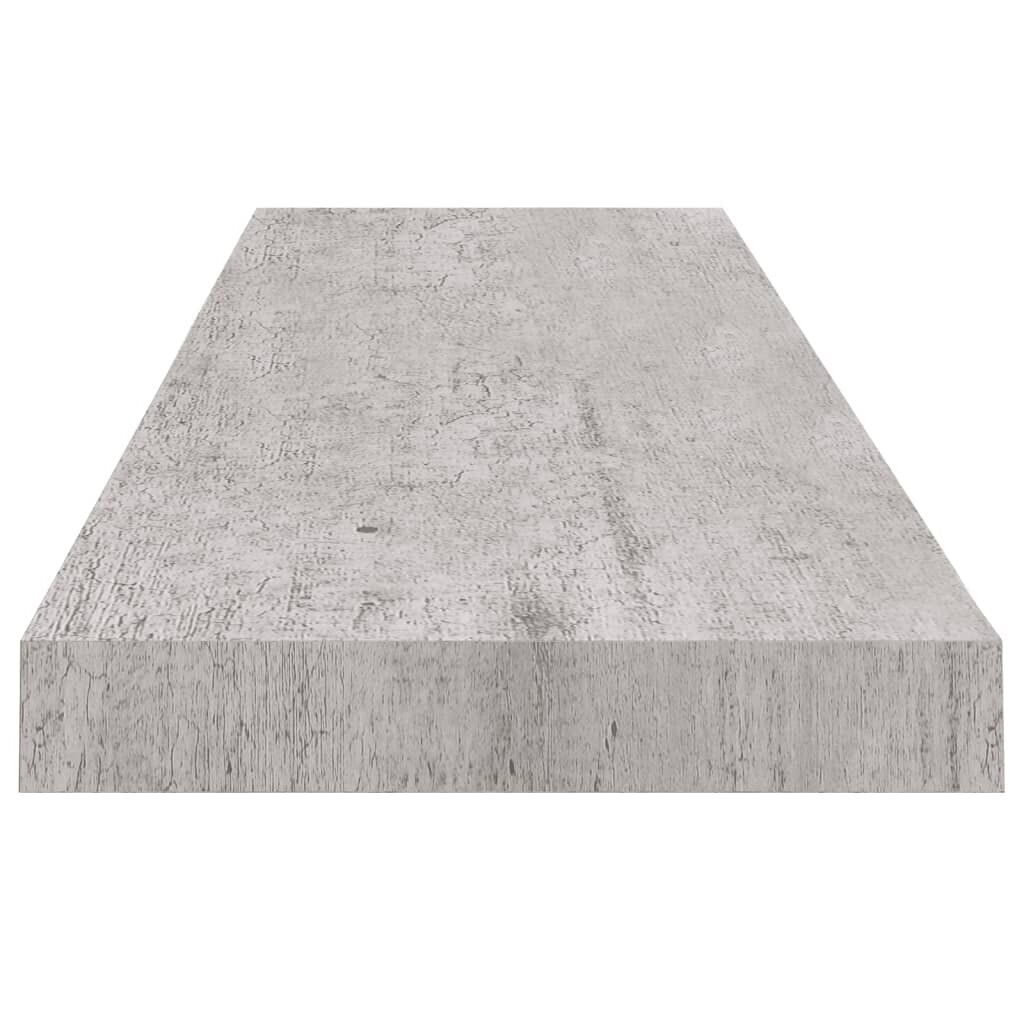 vidaXL Kelluvat seinähyllyt 4 kpl betoninharmaa 90x23,5x3,8 cm MDF hinta ja tiedot | Hyllyt | hobbyhall.fi