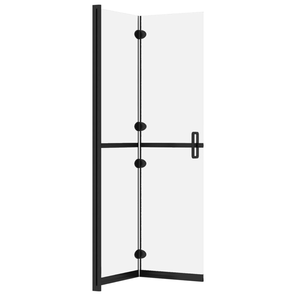 vidaXL Walk-in suihkuseinä kokoontaittuva ESG-huurrelasi 120x190 cm hinta ja tiedot | Suihkuseinät ja -ovet | hobbyhall.fi