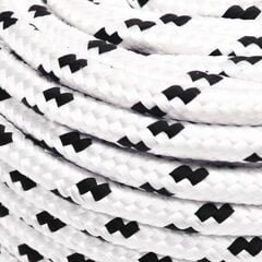 vidaXL Punottu veneköysi valkoinen 6 mm x 100 m polyesteri hinta ja tiedot | Lisävarusteet veneisiin ja kajakkeihin | hobbyhall.fi